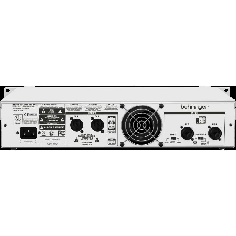 Усилитель мощности Behringer iNuke NU3000 • лучшая цена • купить в